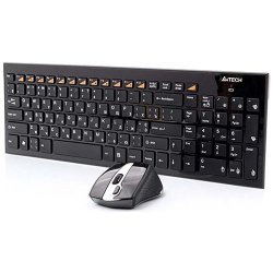 A4 TECH 9500F Q Kablosuz Usb Siyah Multımedıa Klavye/Mouse Set