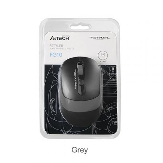 A4 Tech FG10 USB NANO KABLOSUZ OPTIK GRI 2000 DPI MOUSE