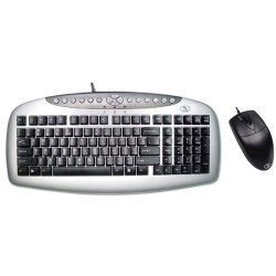 A4 TECH KB21-OP620D Q Ps/2 Gümüş/Siyah Klavye/Mouse Set