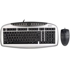 A4 TECH KB21-OP620D Q Usb Gümüş/Siyah Klavye/Mouse Set