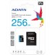 ADATA 256GB PREMIER MICROSDXC UHS-I CLASS10 V10 AUSDX256GUICL10A1-RA1