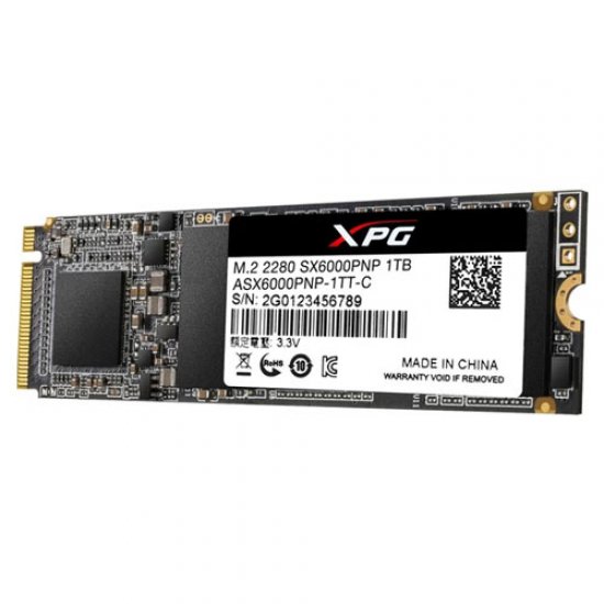 ADATA SX6000 PRO M.2 1TB NVMe SSD M.2 PCIE GEN3 2100-1500MB/S ASX6000PNP-1TT-C