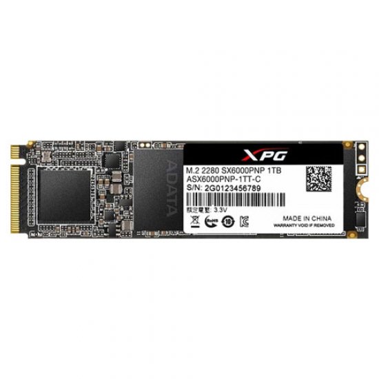 ADATA SX6000 PRO M.2 1TB NVMe SSD M.2 PCIE GEN3 2100-1500MB/S ASX6000PNP-1TT-C