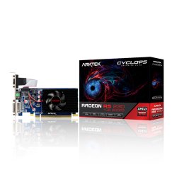 ARKTEK AMD 1GB R5 230 DDR3 64 Bit HDMI DVI VGA 16X (PCIe 2.0) Low Profile