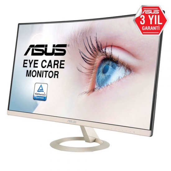 ASUS 27 VZ27VQ 5Ms 60Hz M.M D-Sub+HDMI+DP Full HD Led Monitör Siyah-Gold