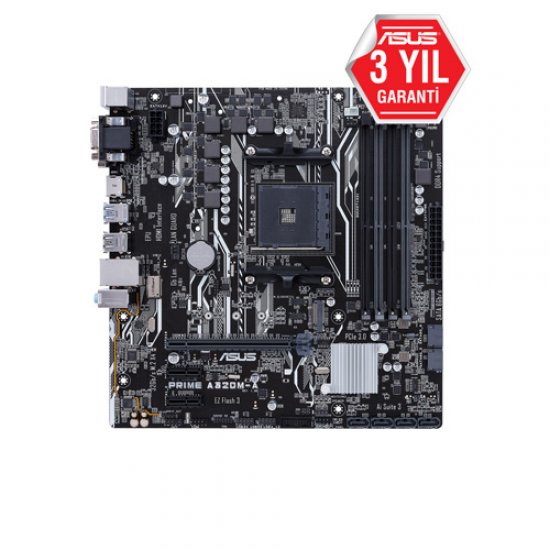 ASUS AMD PRIME A320M-A A320 DDR4 3200 VGA GLAN M.2 SATA USB3.1