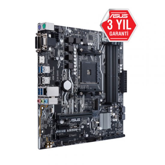 ASUS AMD PRIME A320M-A A320 DDR4 3200 VGA GLAN M.2 SATA USB3.1