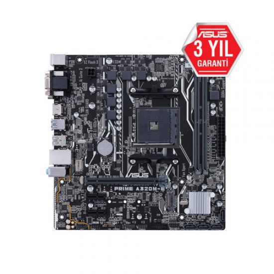 ASUS AMD PRIME A320M-E DDR4 3200 DVI VGA HDMI GLAN M.2 AM4 USB 3.1