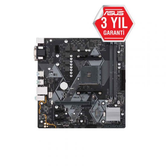 ASUS AMD PRIME B450M-K B450 DDR4 4400(OC) DVI-D VGA GLAN AM4 M.2 SATA USB3.1