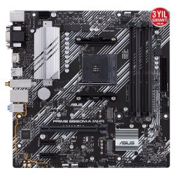 ASUS AMD PRIME B550M-A (WI-FI) B550 DDR4 4600(OC) HDMI+DVI-D+VGA GLAN AM4 M.2 SATA USB 3.2 AURA RGB