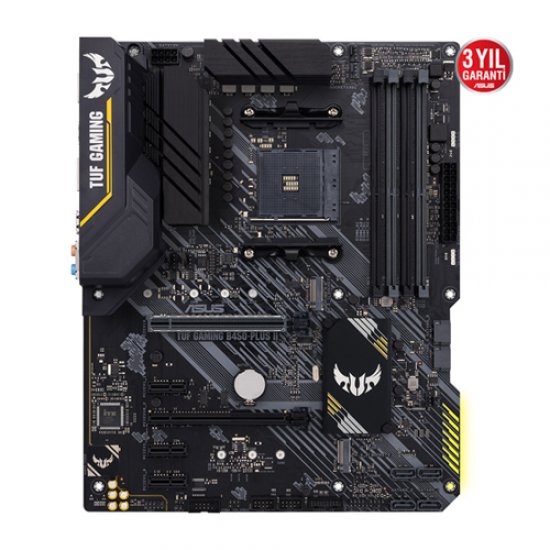 ASUS AMD TUF GAMING B450-PLUS II B450 DDR4 4400(OC) HDMI DP GLAN AM4 M.2 USB3.2 RGB ATX