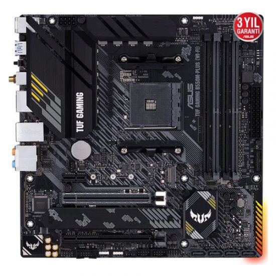 ASUS AMD TUF GAMING B550M-PLUS B550 DDR4 4600(OC) HDMI DP 2.5GLAN AM4 M.2 USB 3.2 Gen1, Gen2