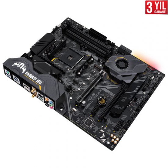 ASUS AMD TUF GAMING X570-PLUS (WI-FI) X570 DDR4 4400(OC) HDMI LAN AM4 M.2 SATA USB 3.2 AURA RGB