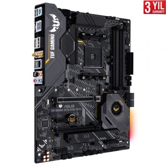 ASUS AMD TUF GAMING X570-PLUS (WI-FI) X570 DDR4 4400(OC) HDMI LAN AM4 M.2 SATA USB 3.2 AURA RGB ASUS AMD TUF GAMING X570-PLUS (WI-FI) X570 DDR4 4400(OC) HDMI LAN AM4 M.2 SATA USB 3.2 AURA RGB
