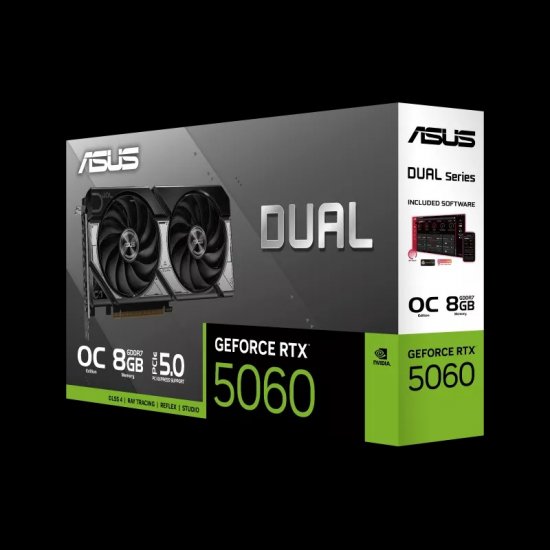 ASUS GEFORCE 8GB RTX 5060 DUAL OC EDITION GDDR7 128 Bit DUAL-RTX5060-O8G HDMI 3xDP