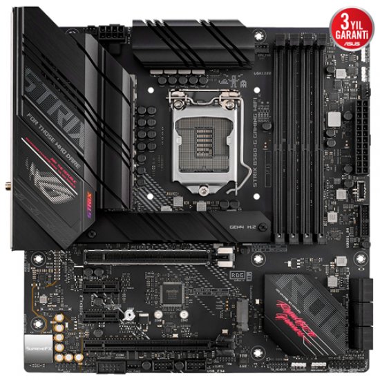 ASUS INTEL ROG STRIX B560-G GAMING WIFI B560 DDR4 5000(OC) HDMI / DP GLAN SOKET 1200 M.2 USB 3.2 RGB MATX