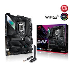 ASUS INTEL ROG STRIX Z590-F GAMING WIFI Z590 DDR4 5333 (OC) - 128GB HDMI / DP 2.5GLAN SOKET 1200 M.2 SATA USB3.2 RGB