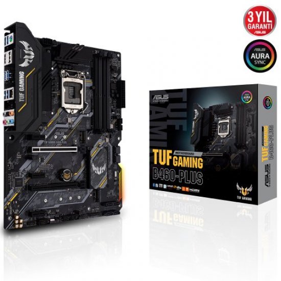 ASUS INTEL TUF GAMING B460-PLUS B460 DDR4 2933 HDMI / DP GLAN SOKET 1200 M.2 SATA USB3.2