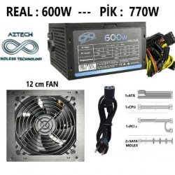 AZTECH Royal AZTB01 600W OFİS TİPİ PC KASASI SIYAH