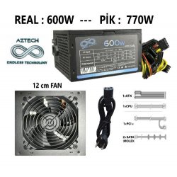 AZTECH Royal AZTB01 600W OFİS TİPİ PC KASASI SIYAH