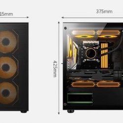 AZTECH SKY LINE AZT302B 600W TEMPERLİ CAM+MESH 4XRGB FAN+USB3.0 GAMING KASA SIYAH