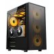 AZTECH SKY LINE AZT302B 600W TEMPERLİ CAM+MESH 4XRGB FAN+USB3.0 GAMING KASA SIYAH