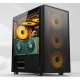 AZTECH SKY LINE AZT302B 600W TEMPERLİ CAM+MESH 4XRGB FAN+USB3.0 GAMING KASA SIYAH