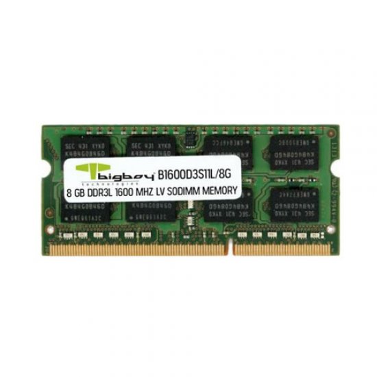 BIGBOY B1600D3S11L/8G 8GB 1600Mhz DDR3 Ecc CL11 LV Notebook Tek Modül