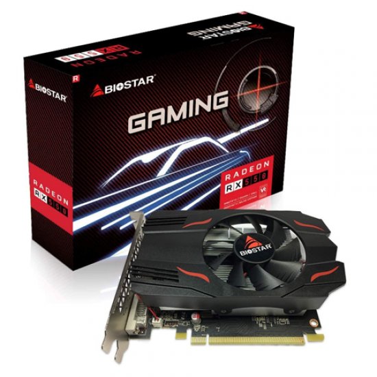 BIOSTAR AMD 4GB RX 550 GDDR5 128 Bit RX550-4GB HDMI DVI DP