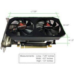 BIOSTAR AMD 4GB RX 560 RADEON GDDR5 128 Bit RX560-4GB HDMI DVI DP