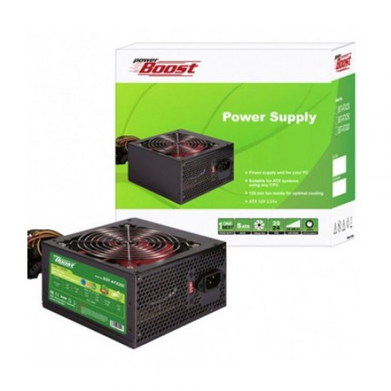 BOOST BST-ATX250R 250W Atx Power Supply 12 Cm Kırmızı Fan Kutu + Kablolu