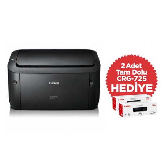 CANON LBP6030B + (2) TONER BUNDLE Mono Laser Yazıcı A4 8MB Ram 18 ppm S/B USB 2.0