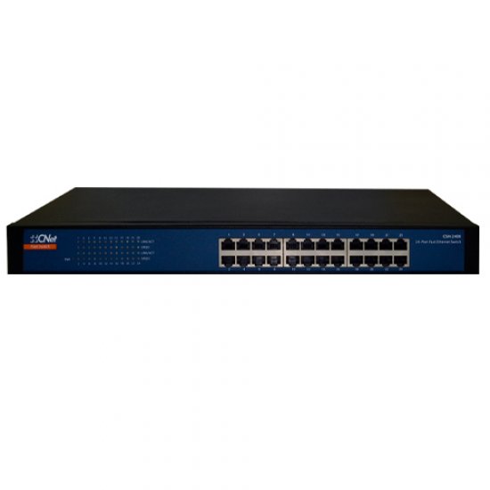 CNET 24 Port CSH-2400 10/100 Metal Kasa Switch