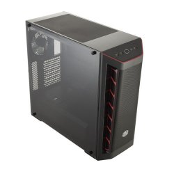 COOLER MASTER MasterBox MB511 PSU Yok 3x120mm Kırmızı Led Fanlı Mesh Ön Panel Pencereli Mid Tower Gaming Kasa