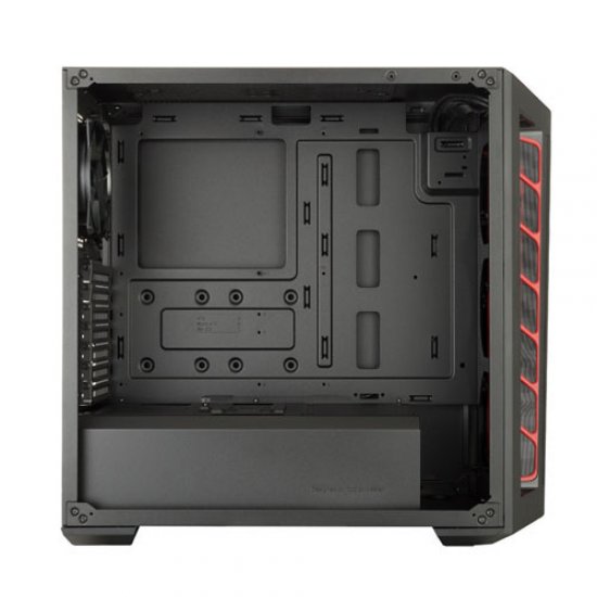 COOLER MASTER MasterBox MB511 PSU Yok 3x120mm Kırmızı Led Fanlı Mesh Ön Panel Pencereli Mid Tower Gaming Kasa