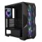 COOLER MASTER MASTERBOX TD500 TG 650W 80 Plus Bronze ARGB 3X120MM FANLI SIYAH Tempered Glass Mid Tower Gaming Kasa