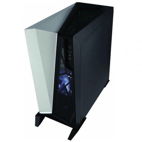 CORSAIR Carbide Serisi SPEC-OMEGA CC-9011119-WW PSU Yok Mid Tower Gaming Kasa Siyah/Beyaz Temperli