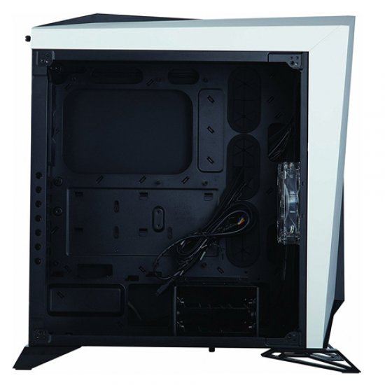 CORSAIR Carbide Serisi SPEC-OMEGA CC-9011119-WW PSU Yok Mid Tower Gaming Kasa Siyah/Beyaz Temperli