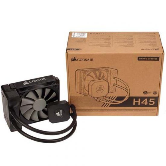 CORSAIR H45 Hydro Serisi CW-9060028-WW Bakır / Alüminyum 2*120mm Sıvı Soğutma Kiti CORSAIR H45 Hydro Serisi CW-9060028-WW Bakır / Alüminyum 2*120mm Sıvı Soğutma Kiti