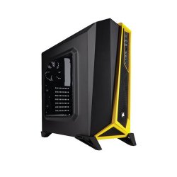 CORSAIR Spec-Alpha CC-9011094-WW PSU Yok Çelik Siyah/Sarı Pencereli Gaming Kasa