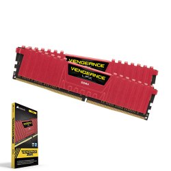 CORSAIR Vengeance Lpx Kırmızı 16GB (2x8GB) 2400Mhz DDR4 Soğutuculu CL14 Pc Ram CMK16GX4M2A2400C14R