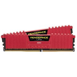 CORSAIR Vengeance Lpx Kırmızı 16GB (2x8GB) 2400Mhz DDR4 Soğutuculu CL16 Pc Ram CMK16GX4M2A2400C16R