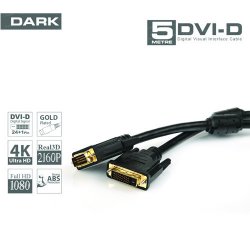 DARK DK-CB-DVIL500 Dvi to Dvi ( 5 Metre ) ( 24+1 ) Altın Uç Görüntü Kablosu
