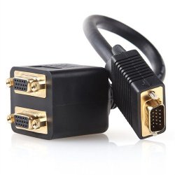 Dark DK-HD-AVGAX2VGA Adaptör VGA Erkek - 2xVGA Dişi Aktif Dönüştürücü