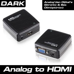 Dark DK-HD-AVGAXHDMI Adaptör VGA to HDMI Çevirici