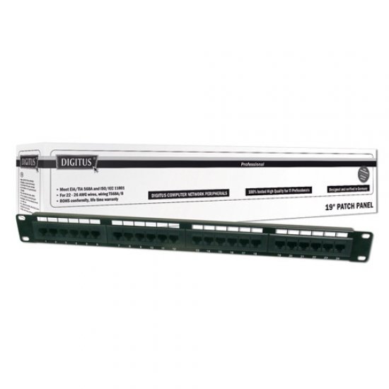 DIGITUS 24 Port DN-91624U Utp Cat-6 Patch Panel