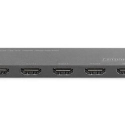Digitus DS-45323 VPR 1-0 Ultra Slim Çoklayıcı, 1x4, 4K/60Hz, HDR, HDCP 2.2, 18 Gbps 40 metre, altın kaplama