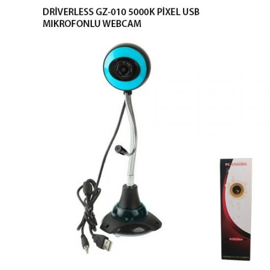 DRİVERLESS GZ-010 5000K PİXEL USB MIKROFONLU WEBCAM DRİVERLESS GZ-010 5000K PİXEL USB MIKROFONLU WEBCAM