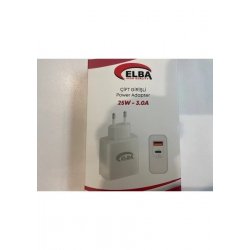 ELBA ELB15 25W 3.0A Usb-A To Usb-C Çift Girişli Hızlı Şarj Akım Koruma Isıya Dayanıklı EV Şarj Kafa
