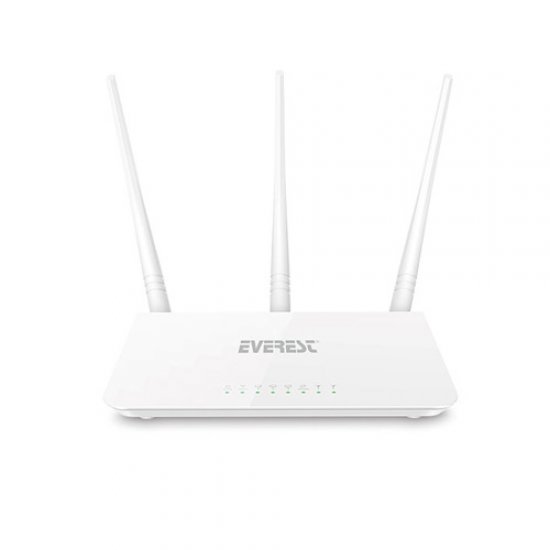 EVEREST EWR-F303 1Wan + 3Lan 2.4GHz 300Mbps Repeater Access Point / Router 3xAnten